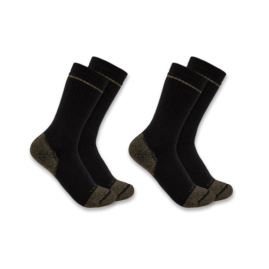 Mens - Midweight Cotton Blend Steel Toe Boot Sock 2 Pack