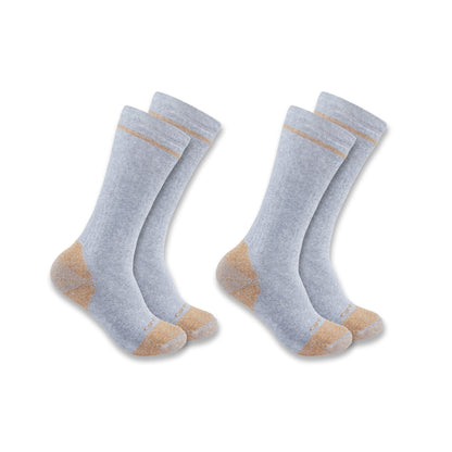 Mens - Midweight Cotton Blend Steel Toe Boot Sock 2 Pack