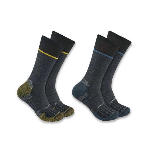 Mens - Force MW Steel Toe Crew Sock 2 Pack