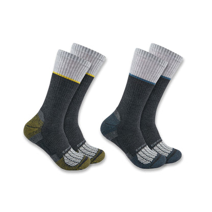 Mens - Force MW Steel Toe Crew Sock 2 Pack