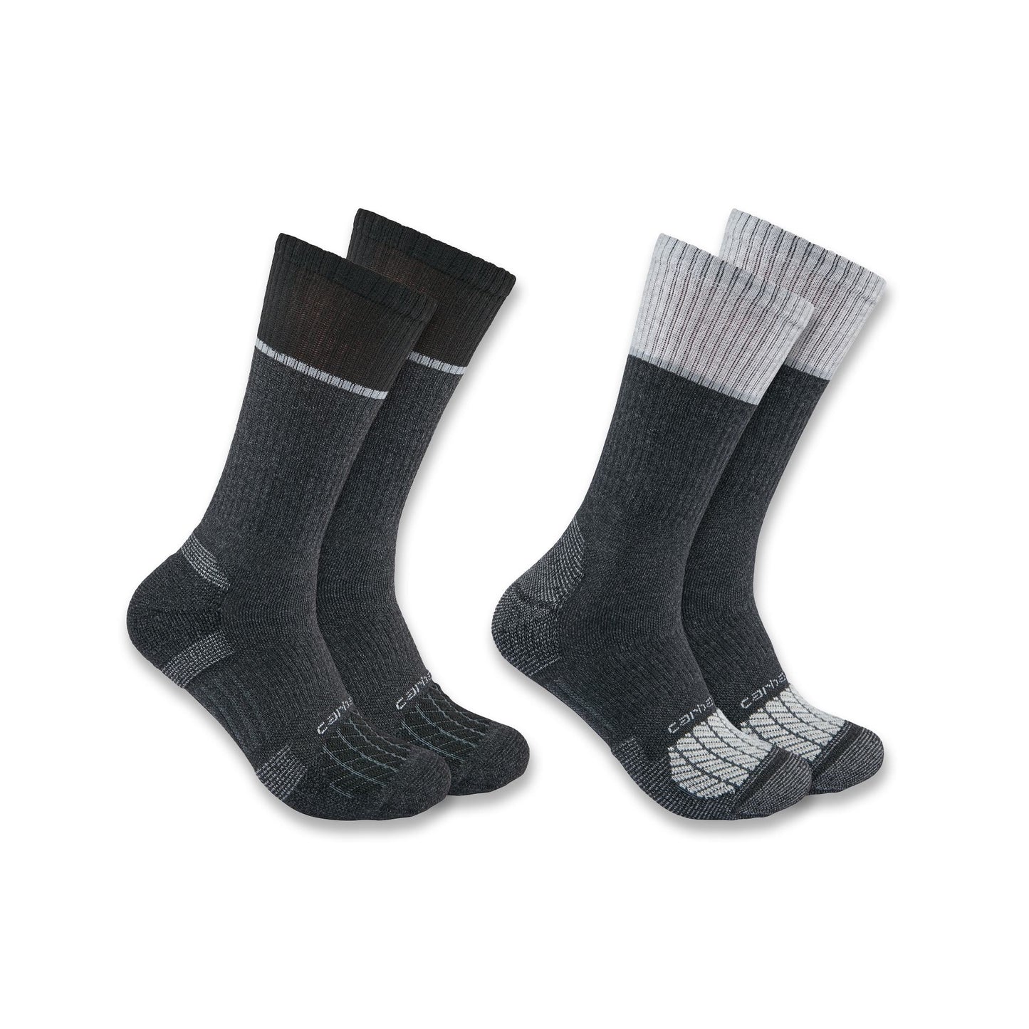 Mens - Force MW Steel Toe Crew Sock 2 Pack