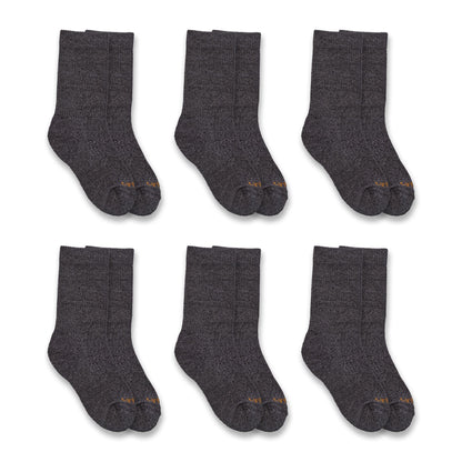 Junior - LW Crew Sock 6 Pack