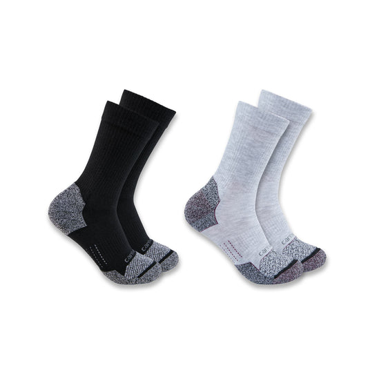 Womens - Force Midweight Crew Sock 2 Pack