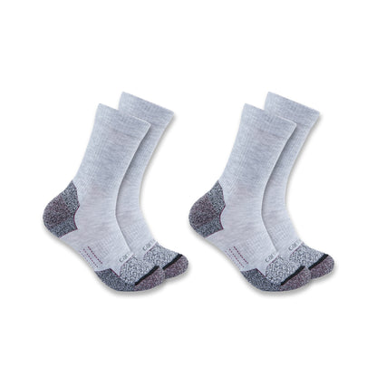 Womens - Force Midweight Crew Sock 2 Pack