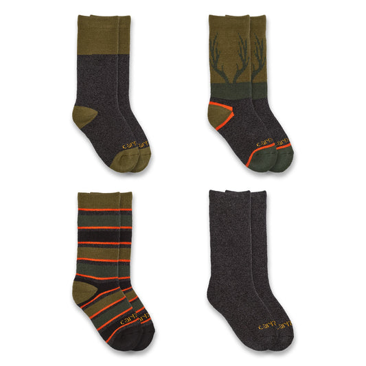 Junior - HW Crew Sock 4 Pack