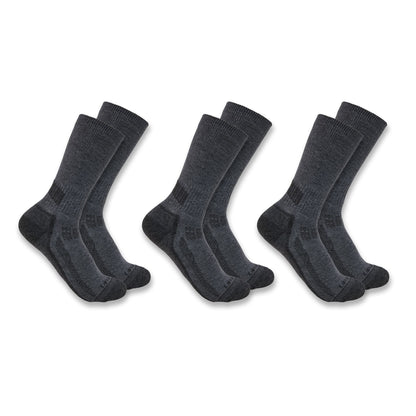 Mens - Force Midweight Crew Sock 3 Pack