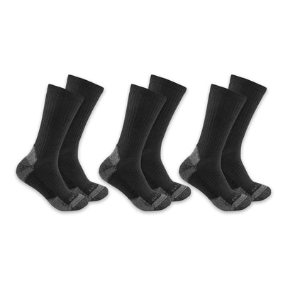 Mens - Midweight Cotton Blend Crew Sock 3 Pack