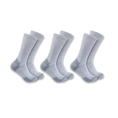 Mens - Midweight Cotton Blend Crew Sock 3 Pack