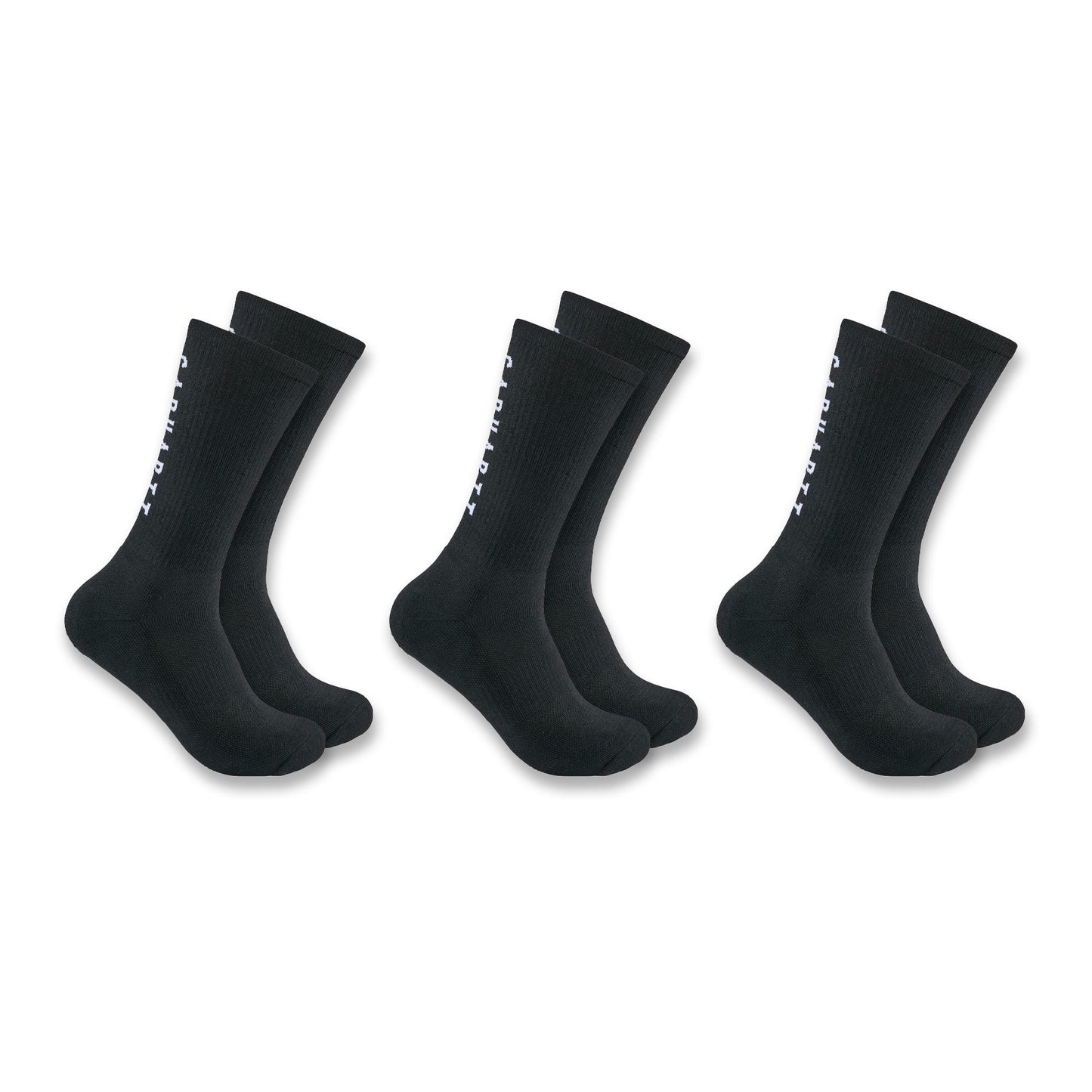 Mens - Force Midweight Logo Crew Sock 3 Pack
