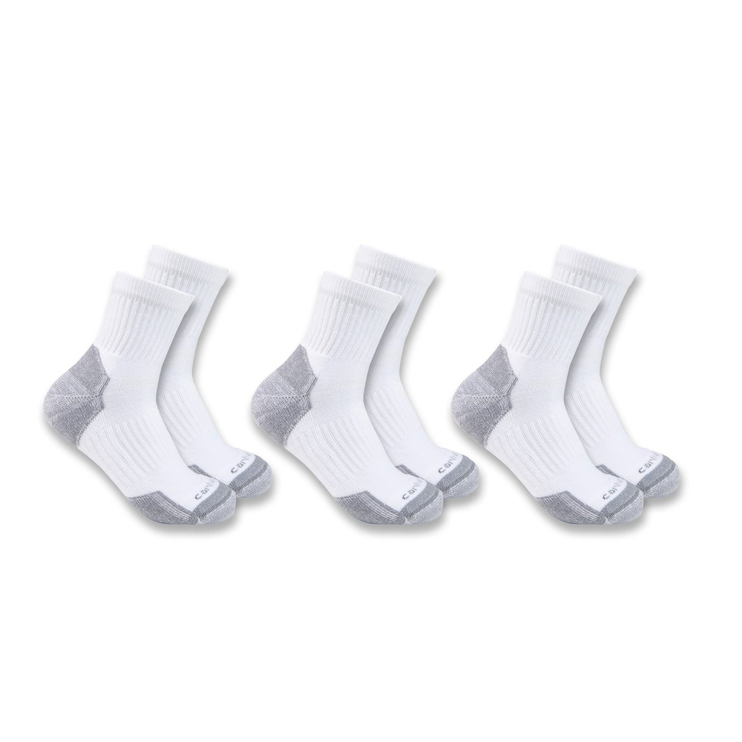 Mens - Midweight Cotton Blend Quarter Sock 3 Pack