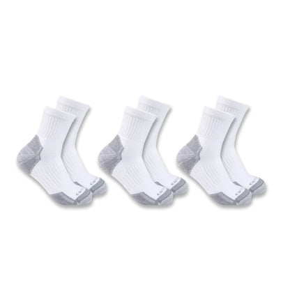 Mens - Midweight Cotton Blend Quarter Sock 3 Pack