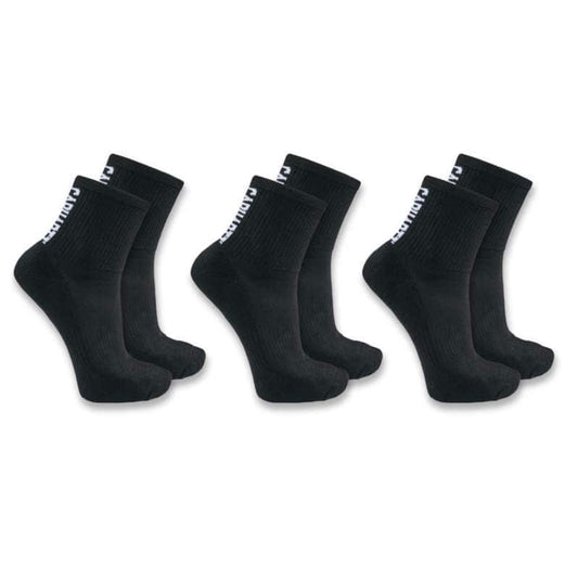 Mens - Force Midweight Logo Short Crew Sock 3 Pack