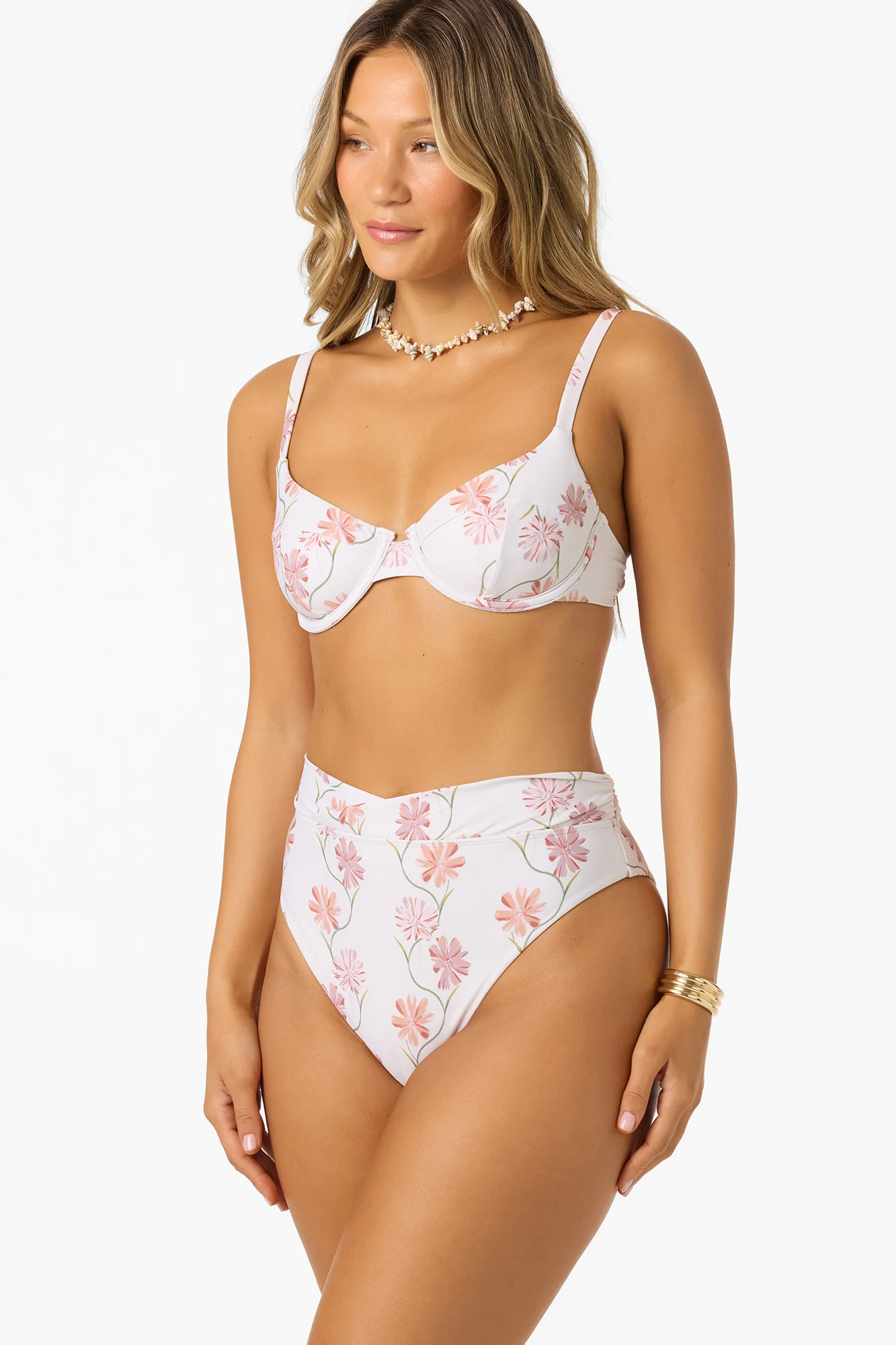 Ivy Floral Seashell Bra