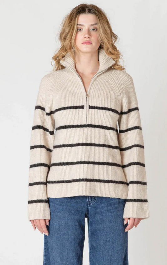 Half-Zip Longline Sweater