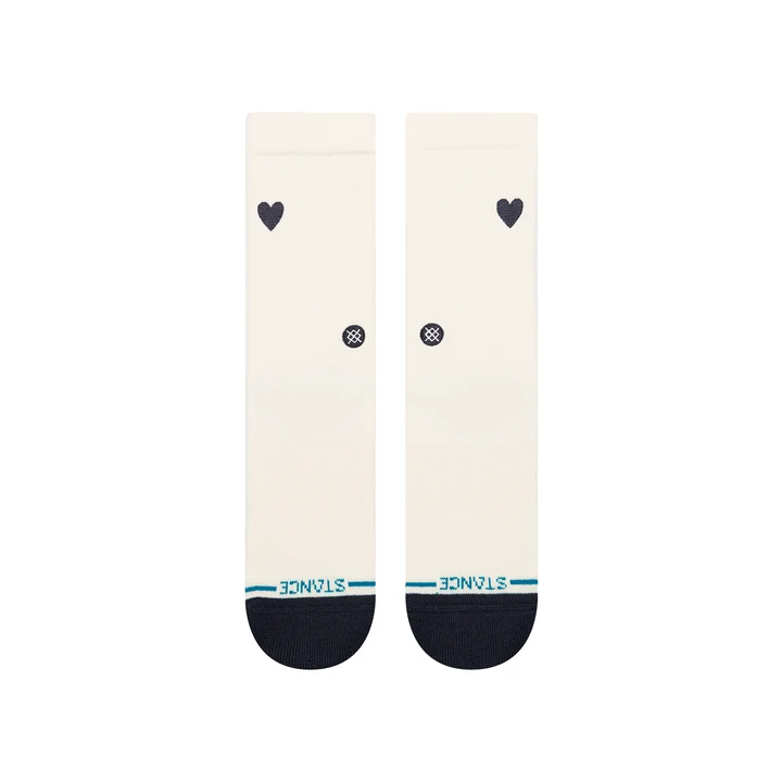 WO Heart Crew Sock