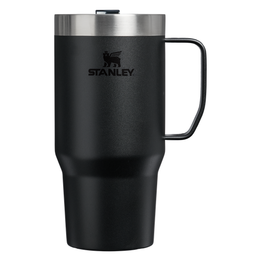 Stanley Everyday Suburban black insulated travel mug with handle and lid