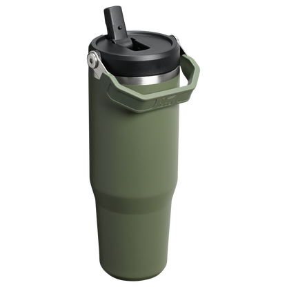 Stanley IceFlow Flip Straw 2.0 Tumbler 30oz in Dried Pine olive green