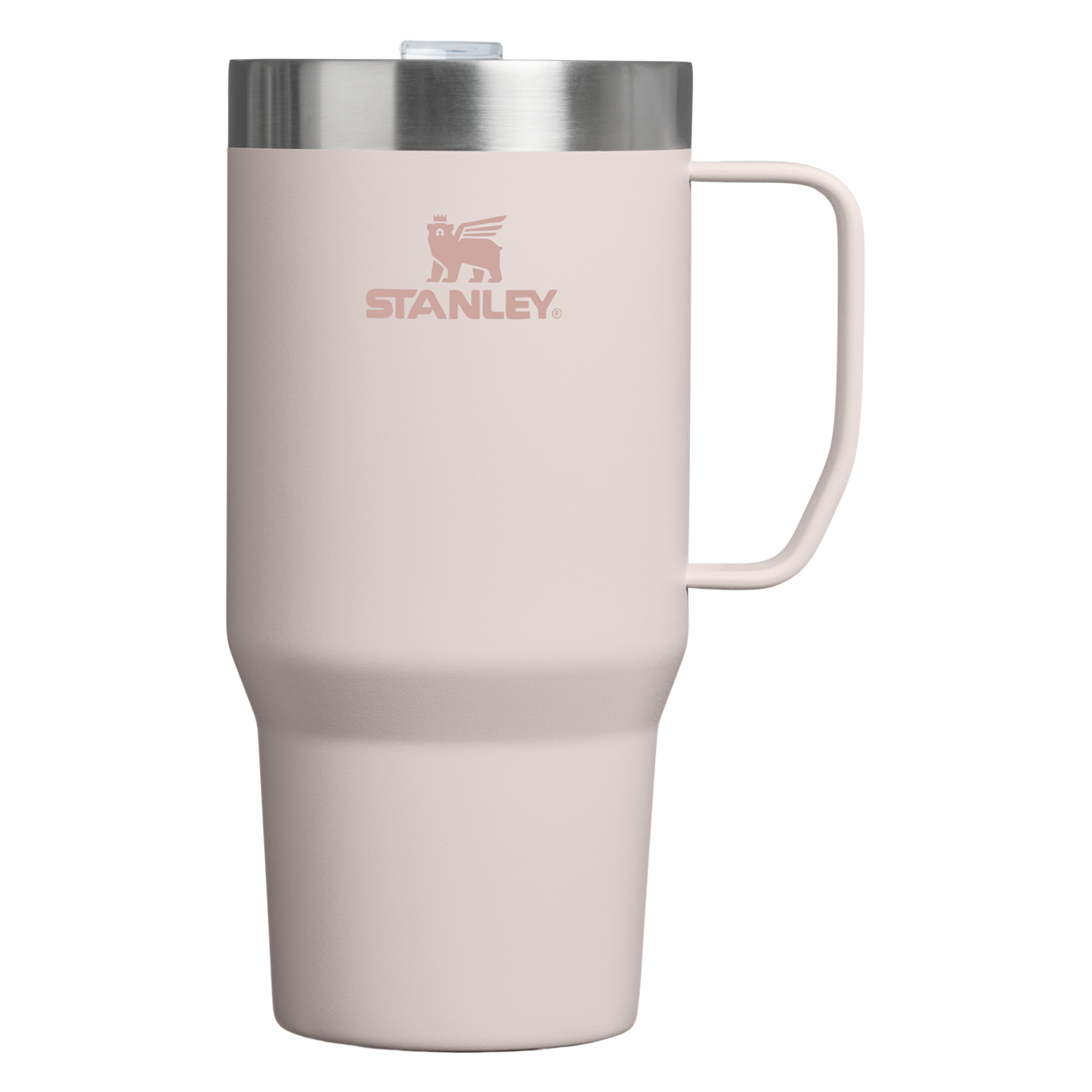 Stanley Everyday Suburban Mug 24oz in Rose Quartz pink with stainless steel lid