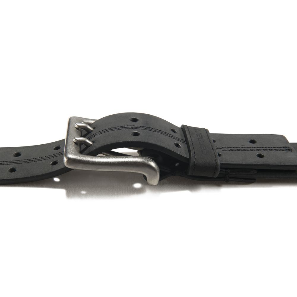 .Saddle Leather Double Prong Perforated Belt