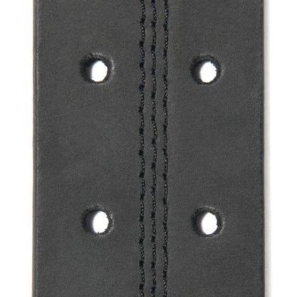 .Saddle Leather Double Prong Perforated Belt