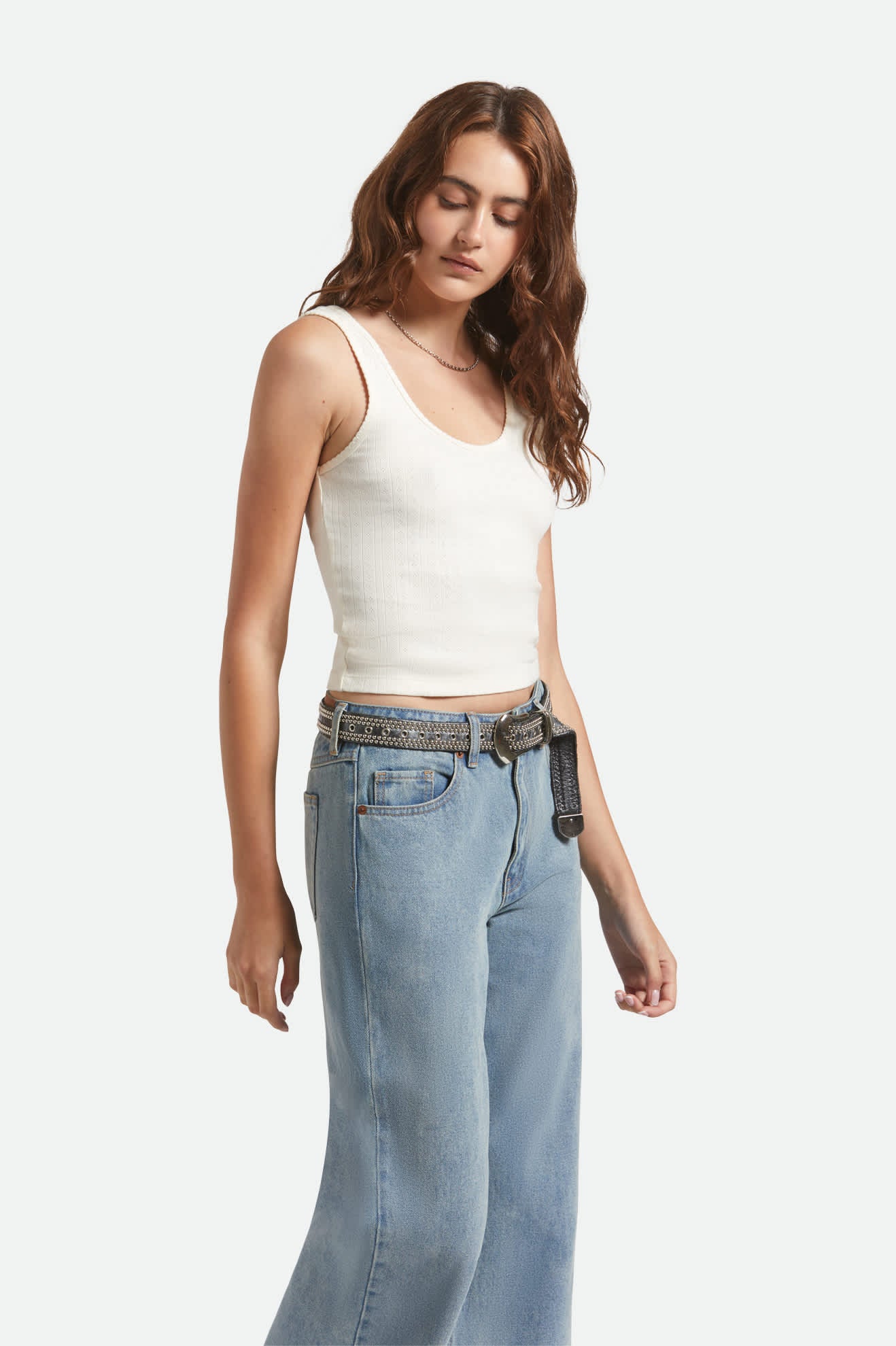 Pointelle Slim Fit Tank
