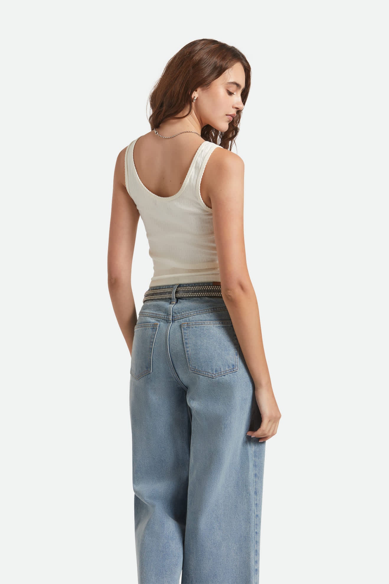 Pointelle Slim Fit Tank