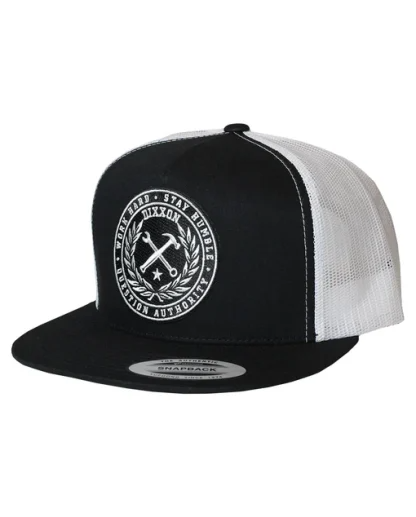 Crested - Black / White Trucker Hat - Black