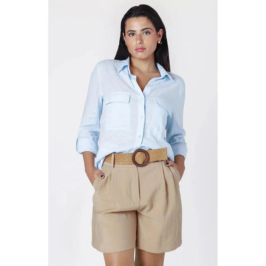 Utility Linen Shirt