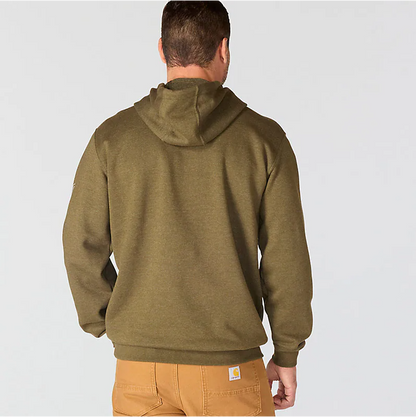 K288 Loose Fit Midweight Logo Sleeve Graphic Hoodie - Seasonal Colours
