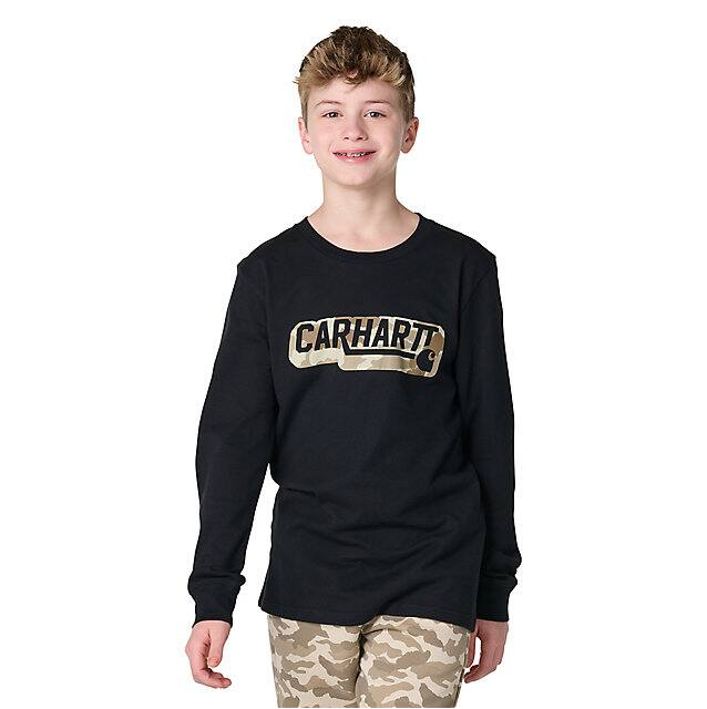 Long-Sleeve Camo Logo T-Shirt