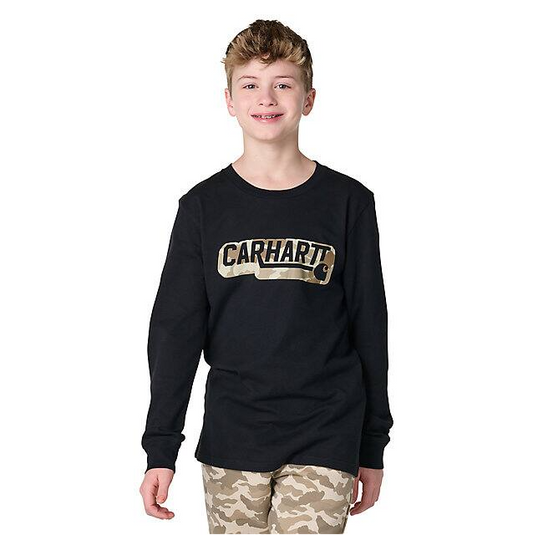 Long-Sleeve Camo Logo T-Shirt
