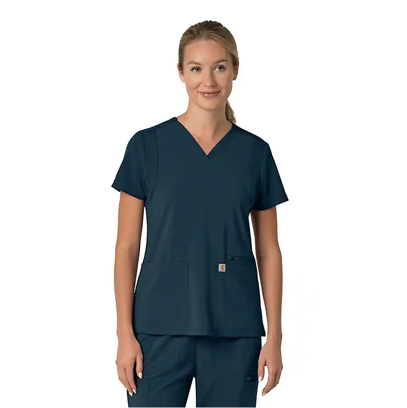 W Force Cross-Flex Flex Panel V-Neck Scrub Top