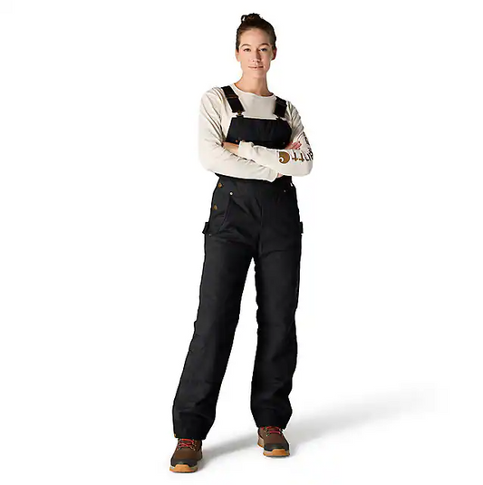 W Insulated Bibs - Relaxed Fit - Washed Duck - 3 Warmest Rating - 104049