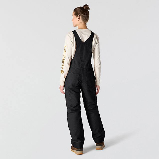 W Insulated Bibs - Relaxed Fit - Washed Duck - 3 Warmest Rating - 104049