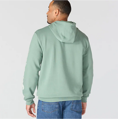K288 Loose Fit Midweight Logo Sleeve Graphic Hoodie - Seasonal Colours