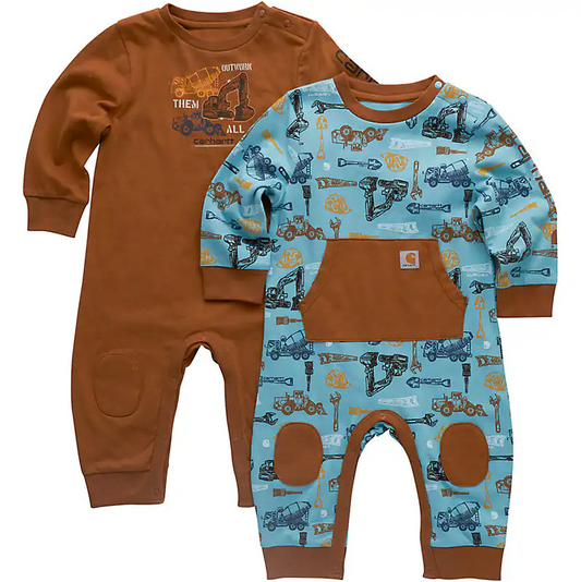 Long-Sleeve Construction Coverall 2 Piece Set