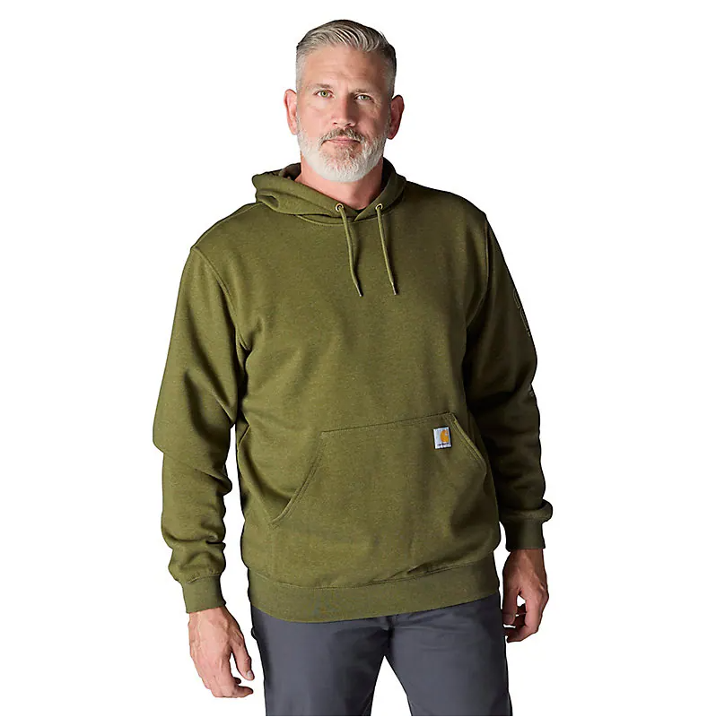 K288 Loose Fit Midweight Logo Sleeve Graphic Hoodie - Seasonal Colours