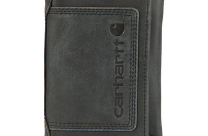 Leather Triple-Stitched Trifold Wallet