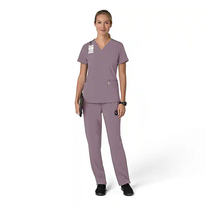 W Force Cross-Flex Flex Panel V-Neck Scrub Top