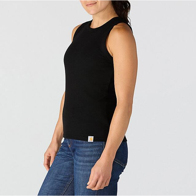 W Tencel Series Relaxed Ribbed Tank - 107481