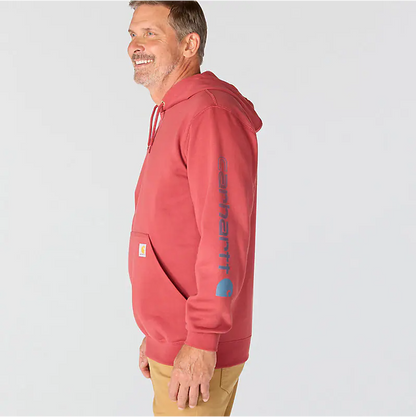 K288 Loose Fit Midweight Logo Sleeve Graphic Hoodie - Seasonal Colours