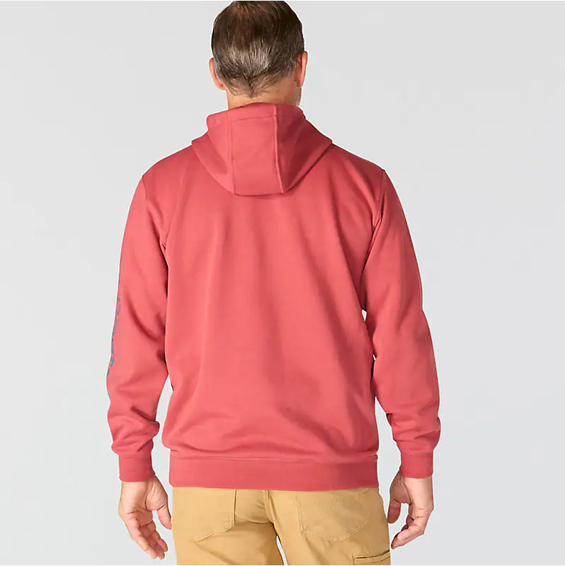 K288 Loose Fit Midweight Logo Sleeve Graphic Hoodie - Seasonal Colours