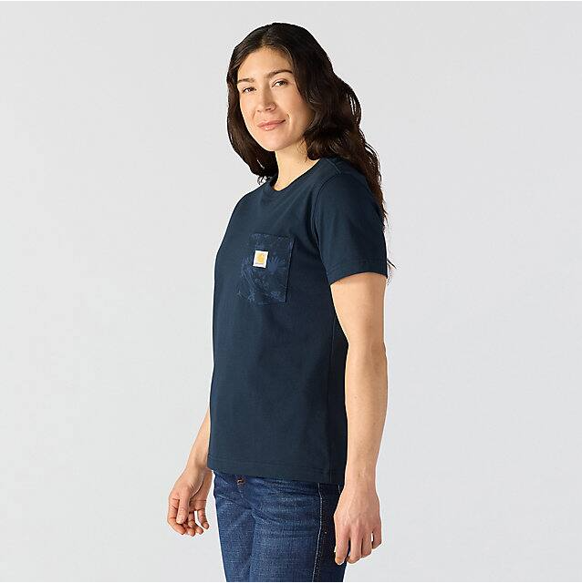 W Irvine Relaxed Floral Pocket T-Shirt - 107869