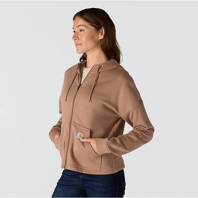 W Tencel Fiber Series Loose Fit Full Zip Sweatshirt - 106837