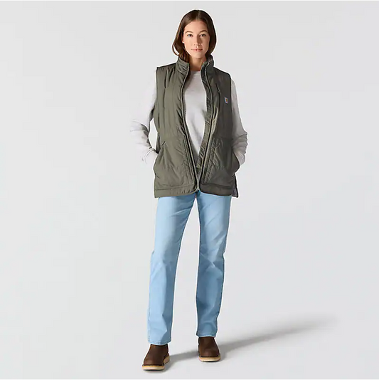 W Rain Defender Relaxed Fit Lightweight Insulated Mock Neck Vest - 107100