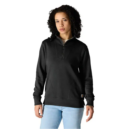 W Tencel Fiber Series Relaxed Fit Half-Zip Sweatshirt - 106451