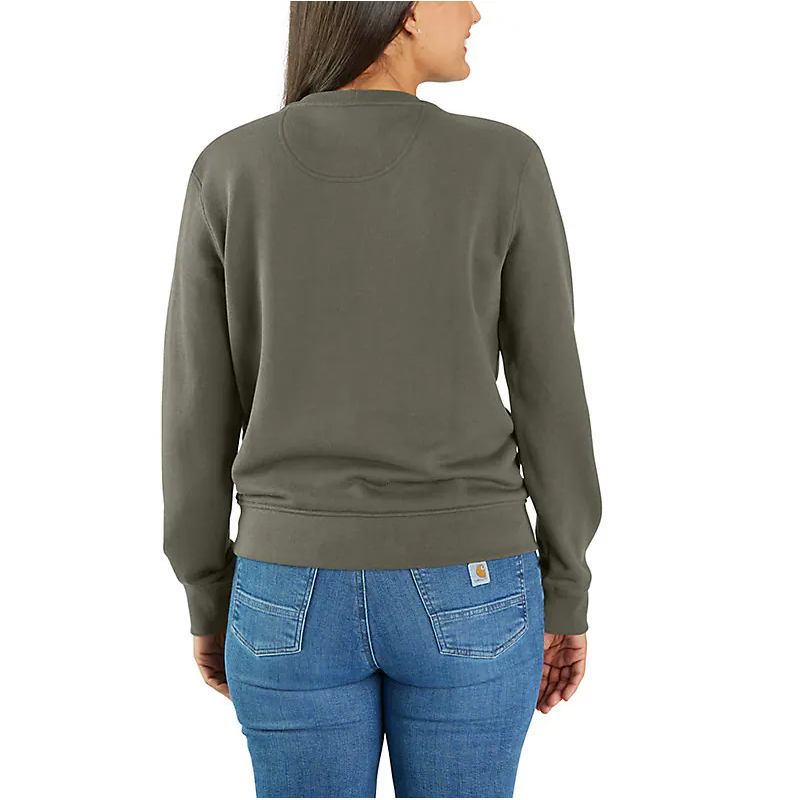 W Tencel Fiber Series Relaxed Fit French Terry Crewneck Sweatshirt - 106179