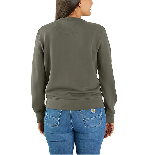 W Tencel Fiber Series Relaxed Fit French Terry Crewneck Sweatshirt - 106179