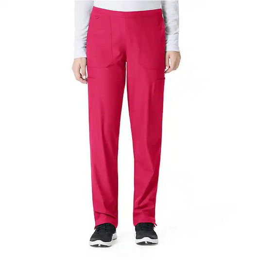 .Flat Front Straight Leg Pant - BTR - Bright Rose