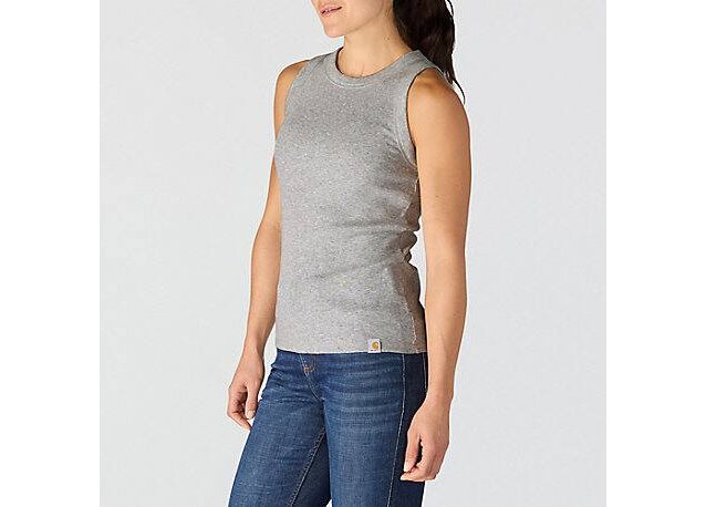 W Tencel Series Relaxed Ribbed Tank - 107481